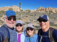 Joe, Kathy, Deb, and Dale on Barker Dam trail